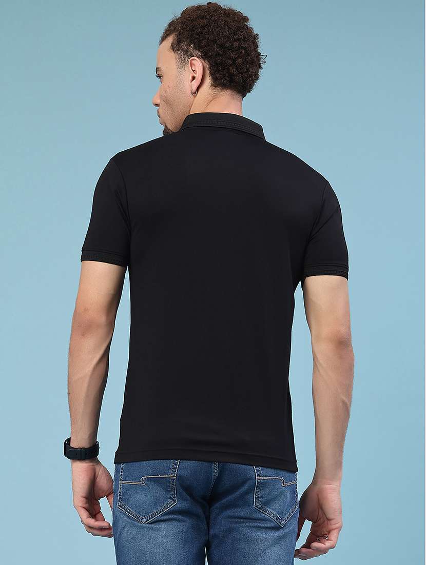 men printed short sleeve slim fit polo t-shirt - 22356160 -  Standard Image - 2