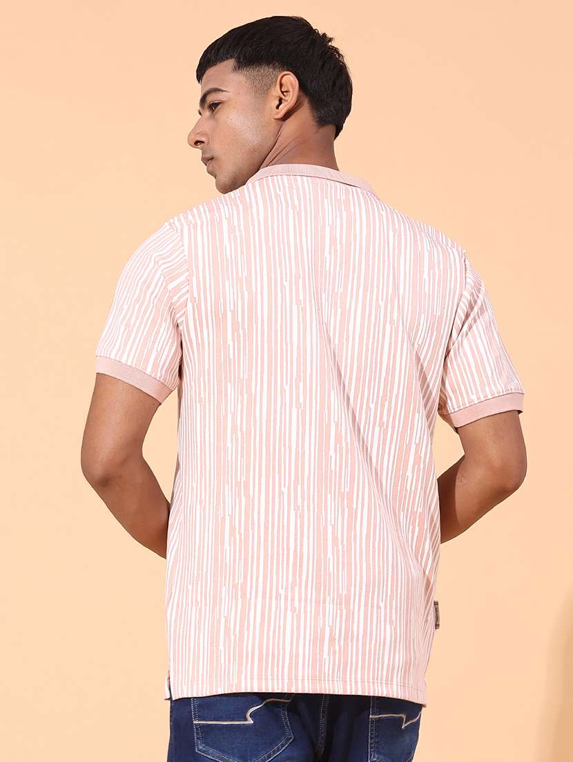 Men Printed Short Sleeve Regular Fit Polo T-shirt - 22356184 -  Standard Image - 2