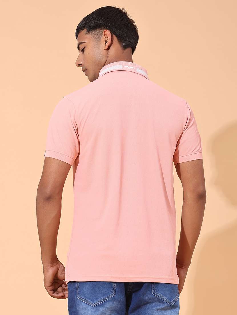 men solid short sleeve slim fit polo t-shirt - 22356203 -  Standard Image - 2