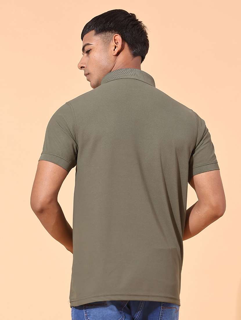men color block short sleeve slim fit polo t-shirt - 22356211 -  Standard Image - 2