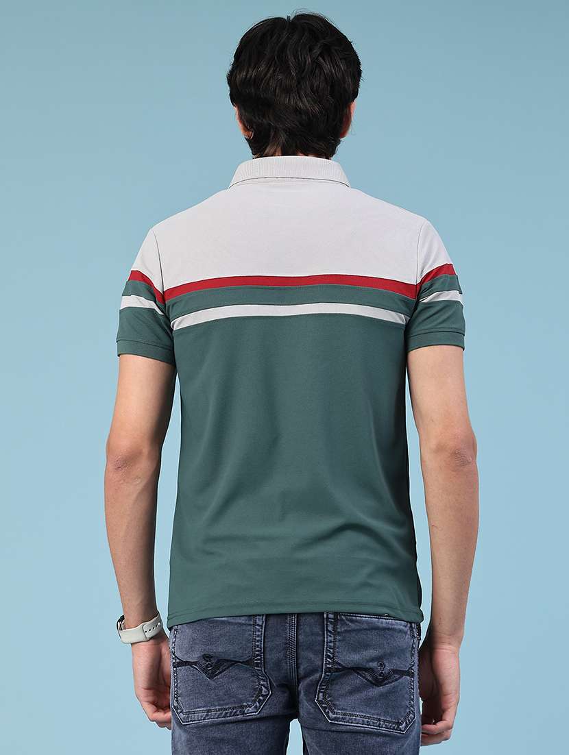 grey cotton blend plain tshirt - 22356238 -  Standard Image - 2
