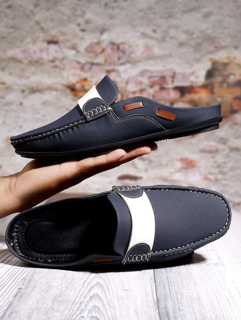 men textured slip on loafer