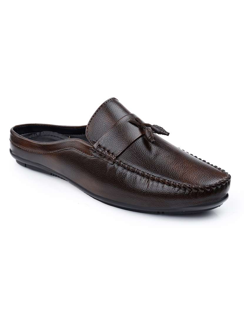 men solid slip on tassel details loafer - 22356535 -  Standard Image - 2