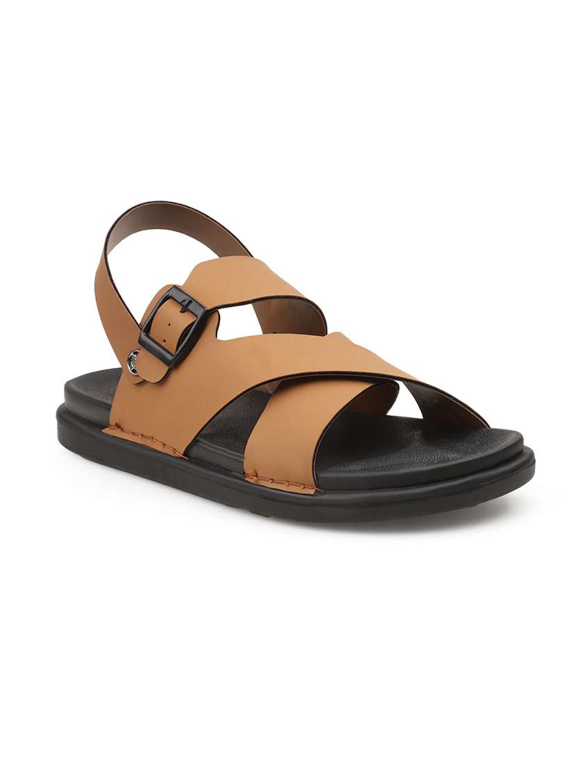 men solid back strap sandal - 22356559 -  Standard Image - 2
