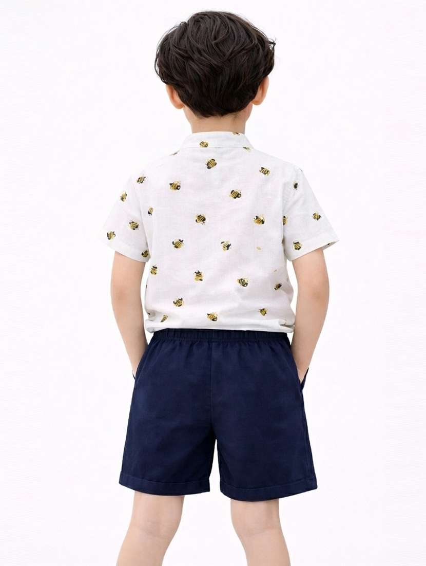 boys printed shirt and short set - 22356582 -  Standard Image - 2