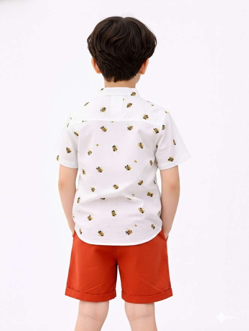 boys printed shirt and short set - 22356584 -  Standard Image - 2