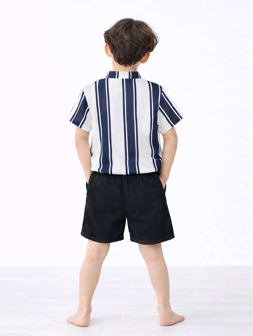 boys printed shirt and short set - 22356594 -  Standard Image - 2