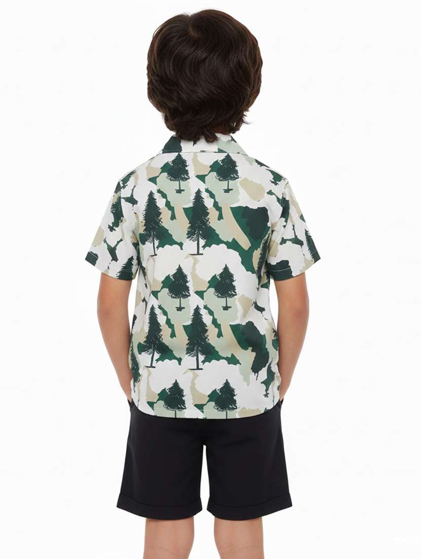 Boys Printed Shirt And Short Set - 22356648 -  Standard Image - 2