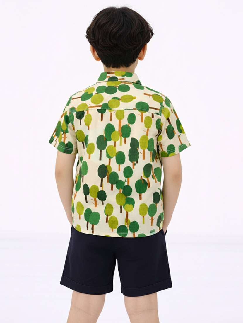 boys printed shirt and short set - 22356656 -  Standard Image - 2