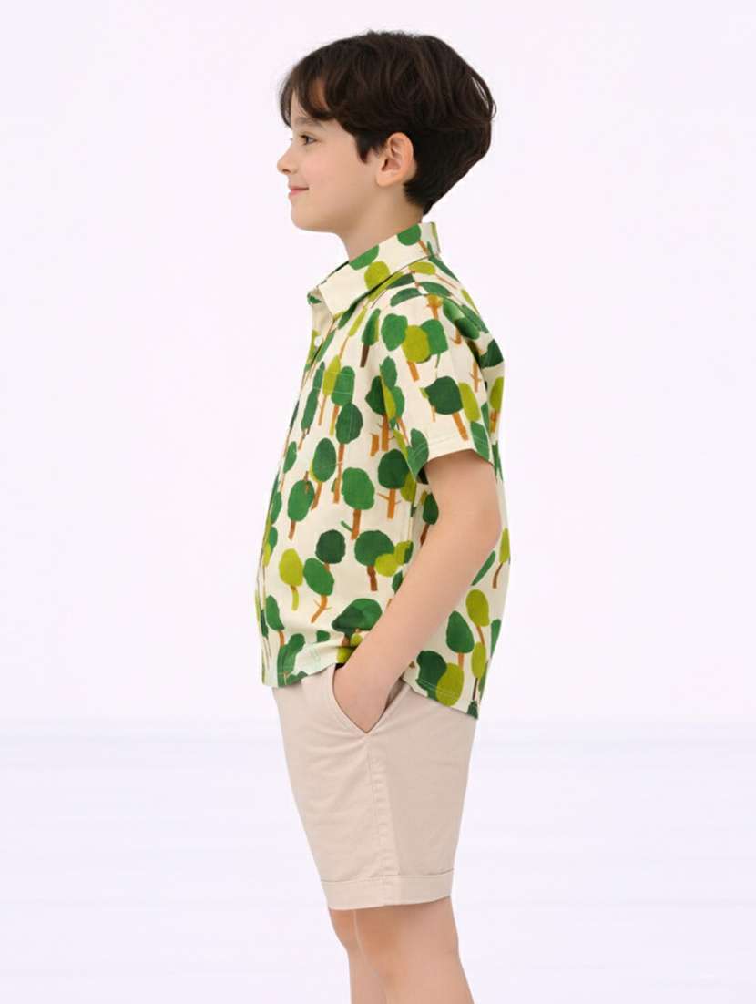 boys printed shirt and short set - 22356658 -  Standard Image - 2