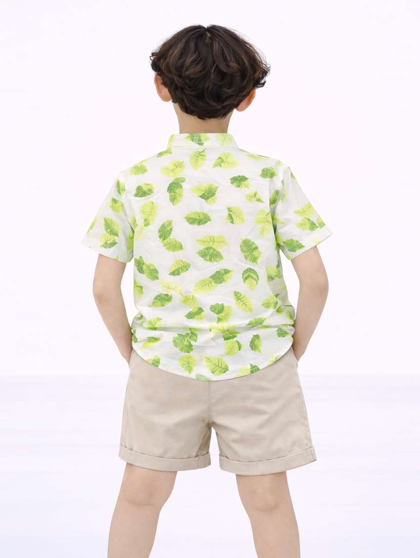 boys printed shirt and short set - 22356664 -  Standard Image - 2