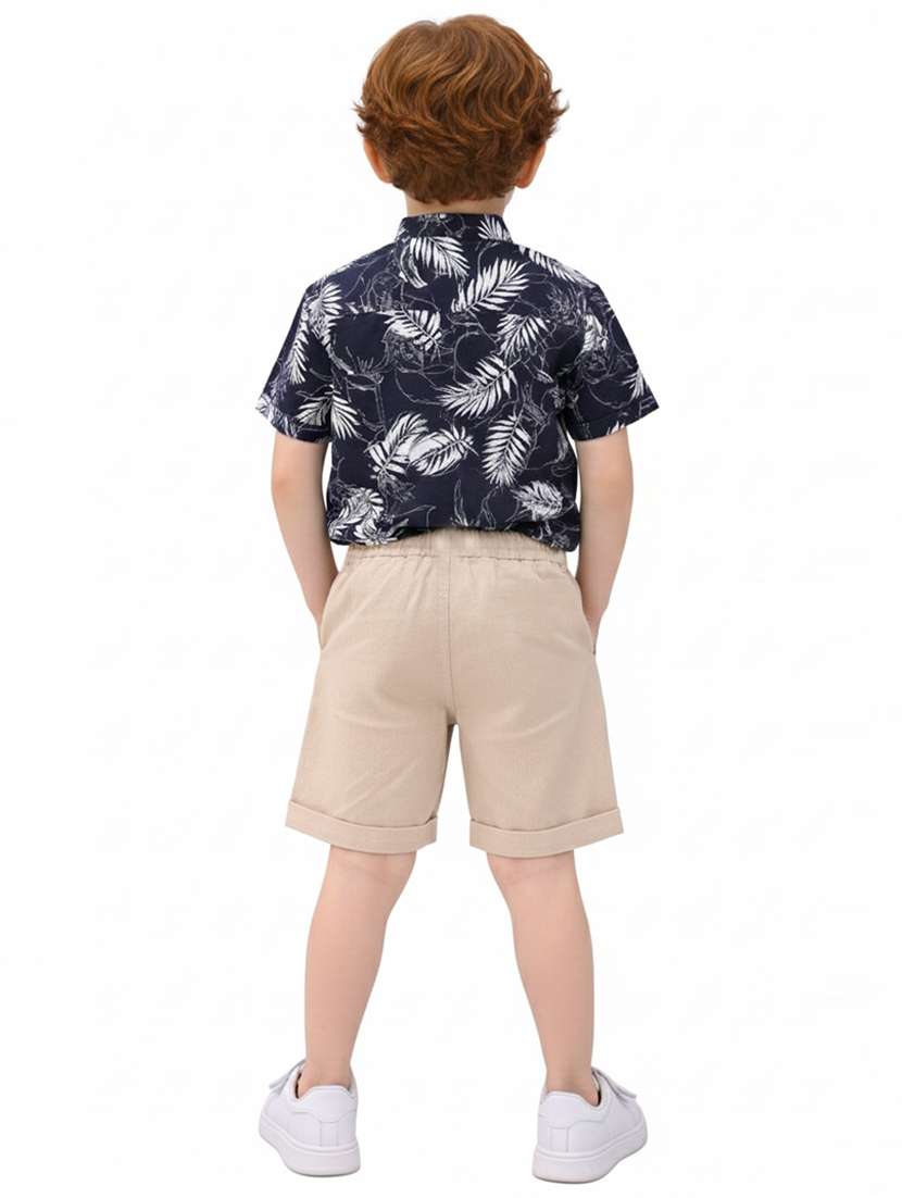 boys printed shirt and short set - 22356670 -  Standard Image - 2