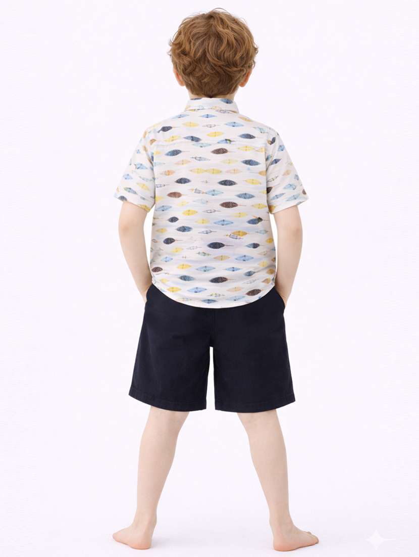 boys printed shirt and short set - 22356697 -  Standard Image - 2
