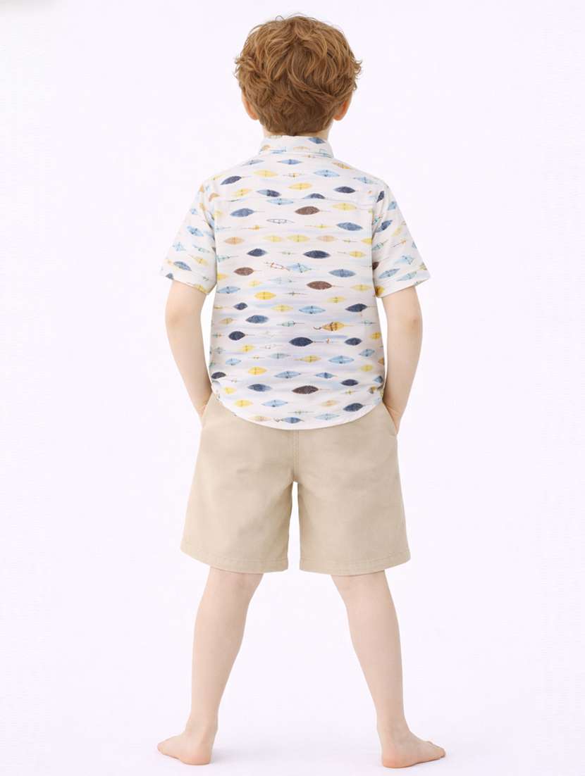 boys printed shirt and short set - 22356699 -  Standard Image - 2