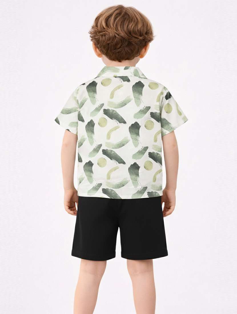 boys printed shirt and short set - 22356710 -  Standard Image - 2