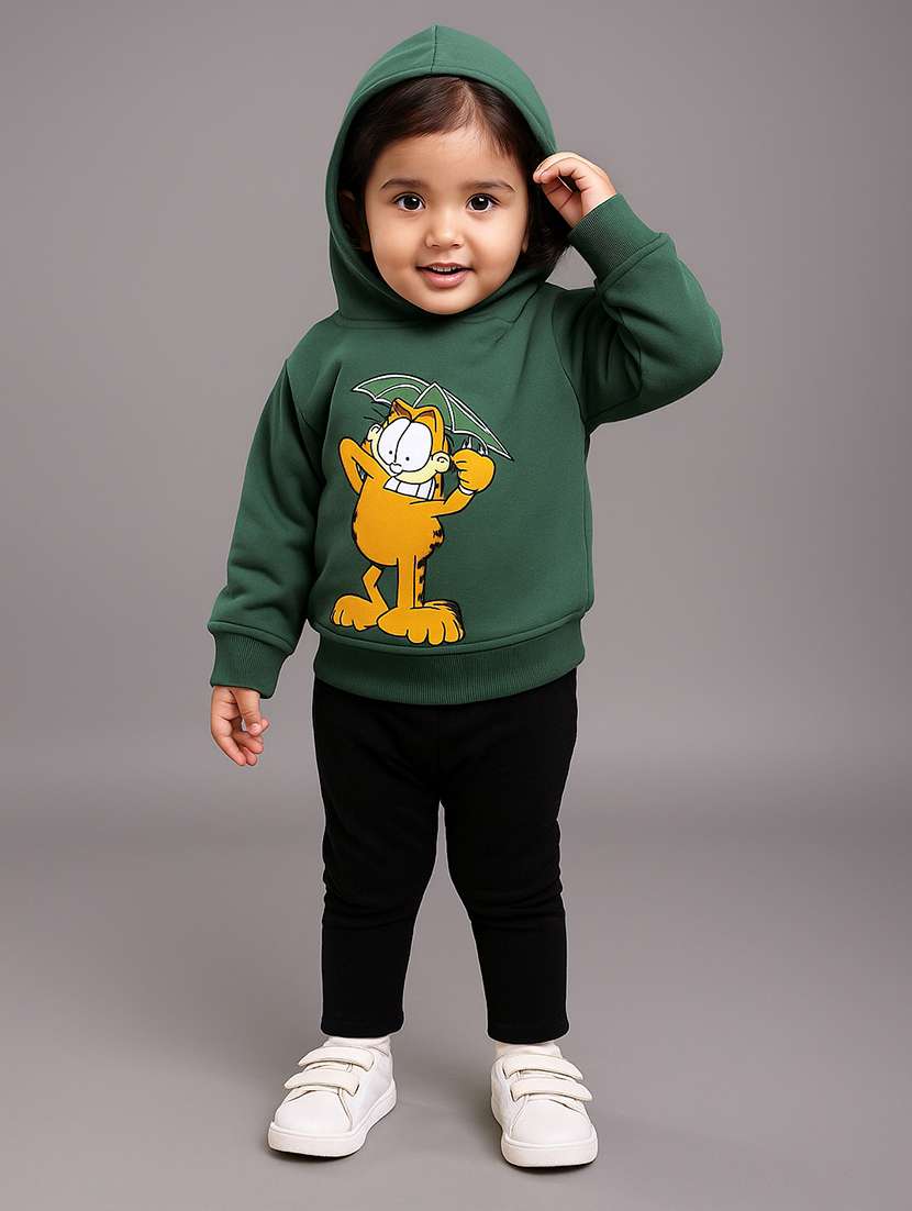 kids printed long sleeve hooded sweatshirt  - 22356866 -  Standard Image - 2