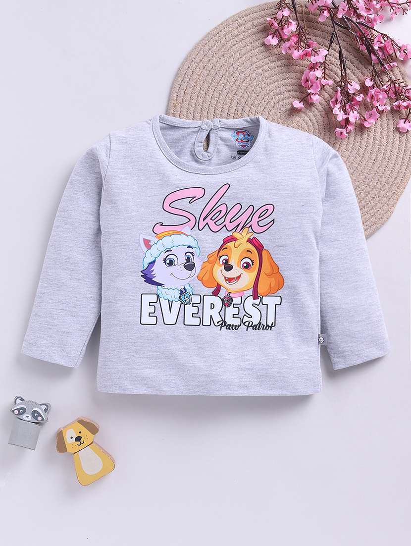 girls printed long sleeve tee