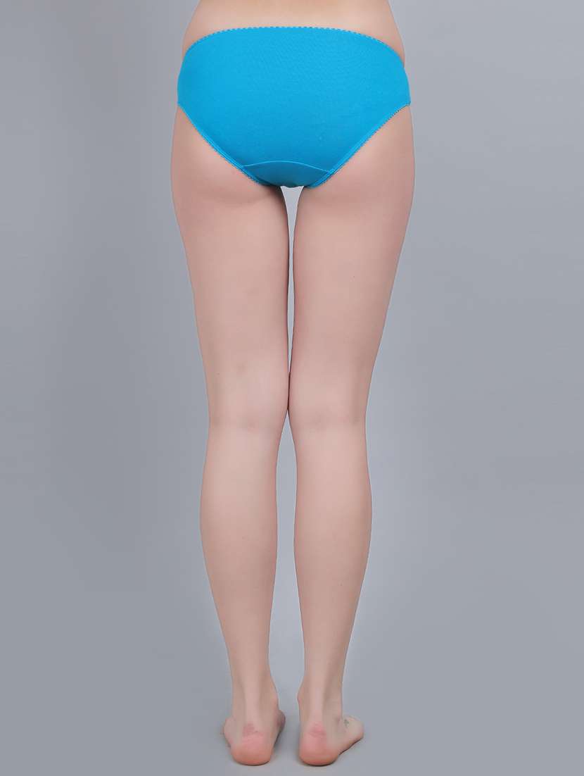 women pack of 4 solid mid rise panty - 22357000 -  Standard Image - 2