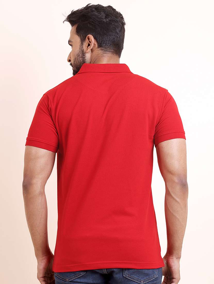 men solid short sleeve polo t-shirt - 22357025 -  Standard Image - 2