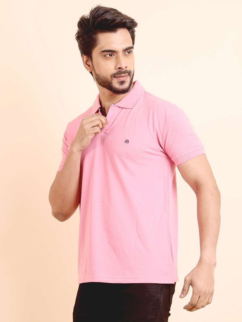 men solid short sleeve polo t-shirt - 22357028 -  Standard Image - 2