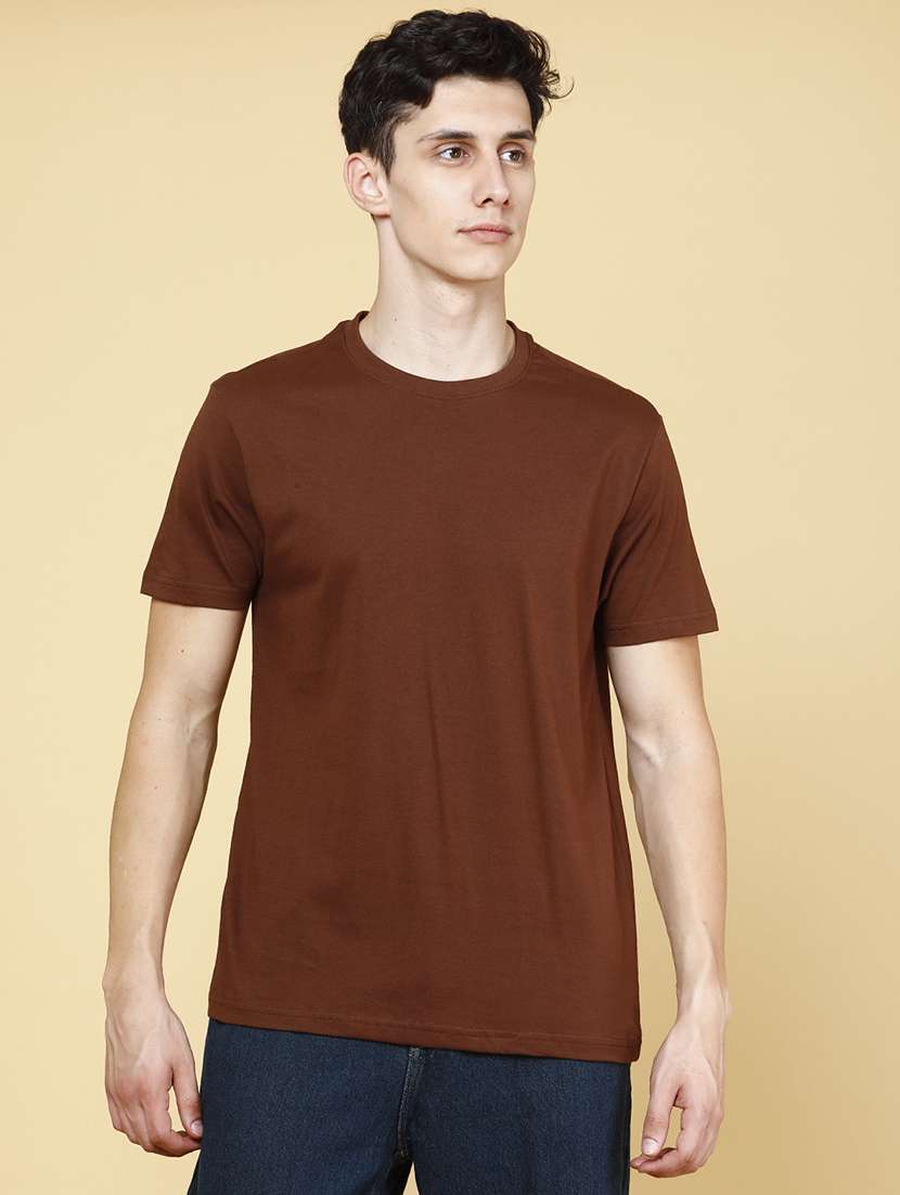 men solid short sleeve regular fit t-shirt - 22357261 -  Standard Image - 2