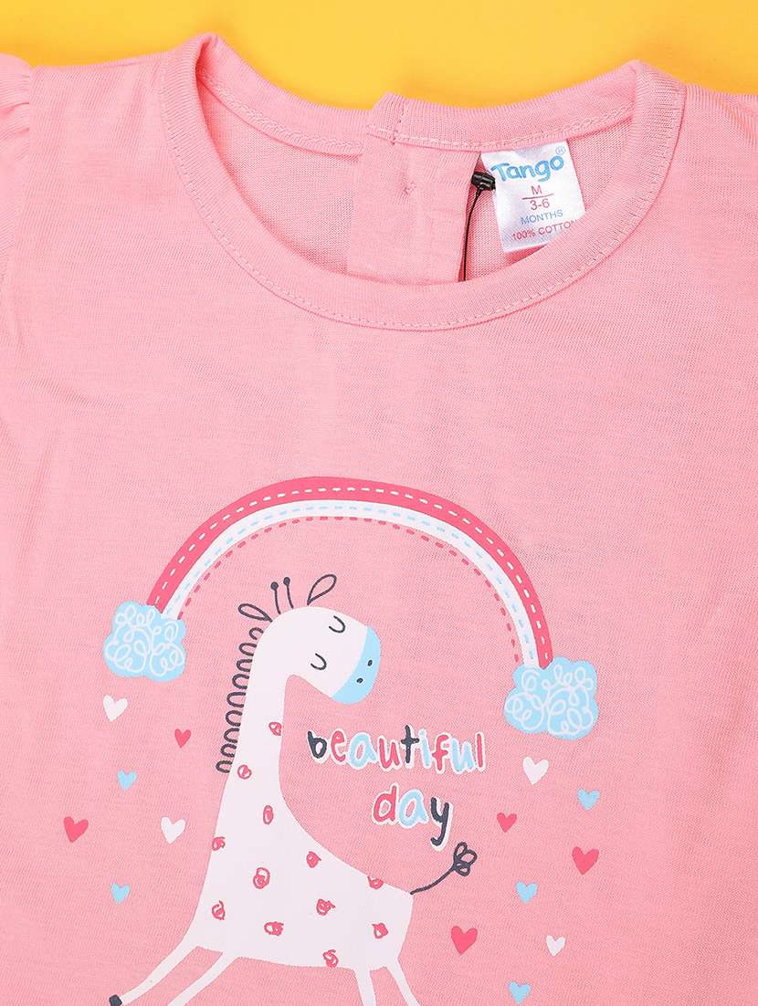 pink cotton combo infant twin set - 22357386 -  Standard Image - 2