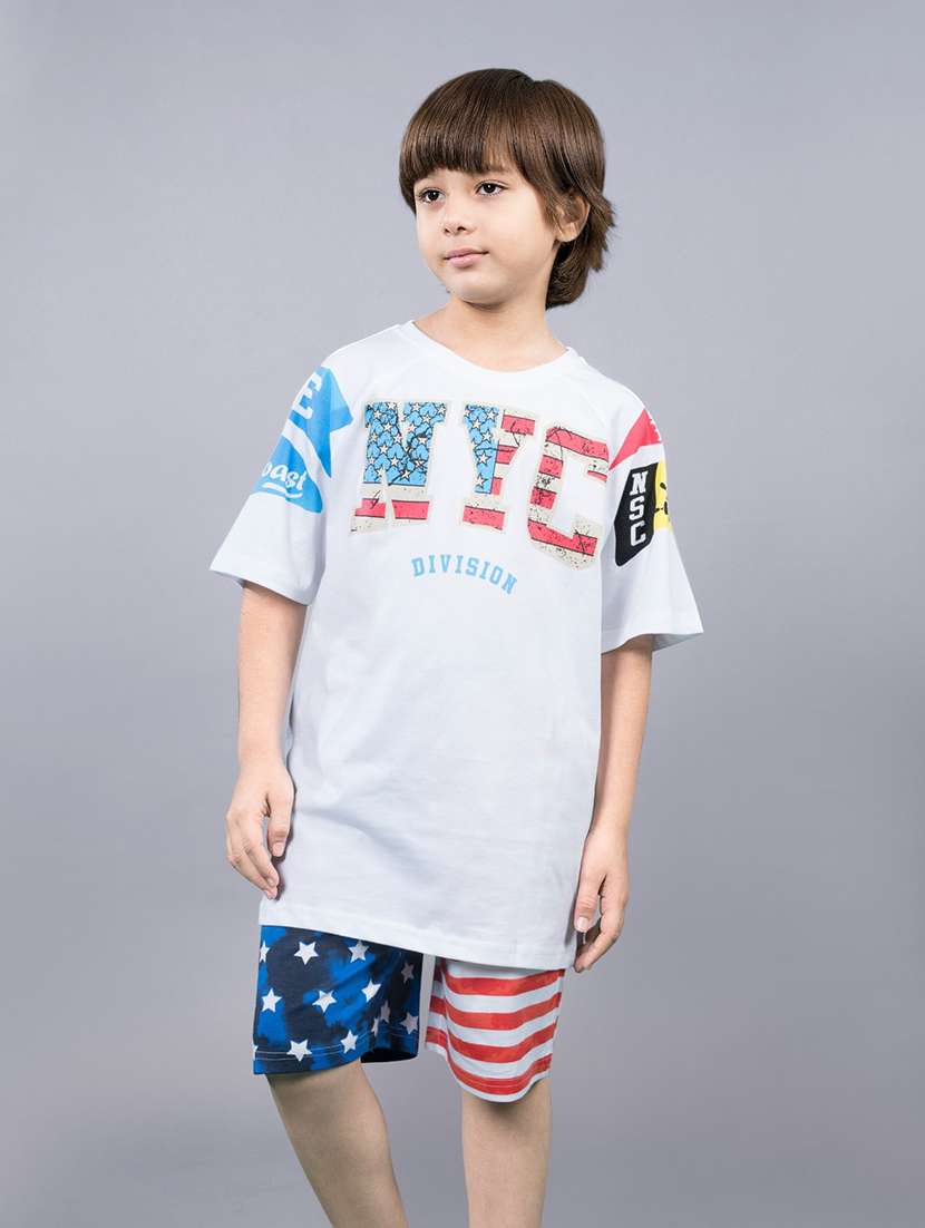 boys pack of 2 printed short sleeve t-shirt - 22357495 -  Standard Image - 2