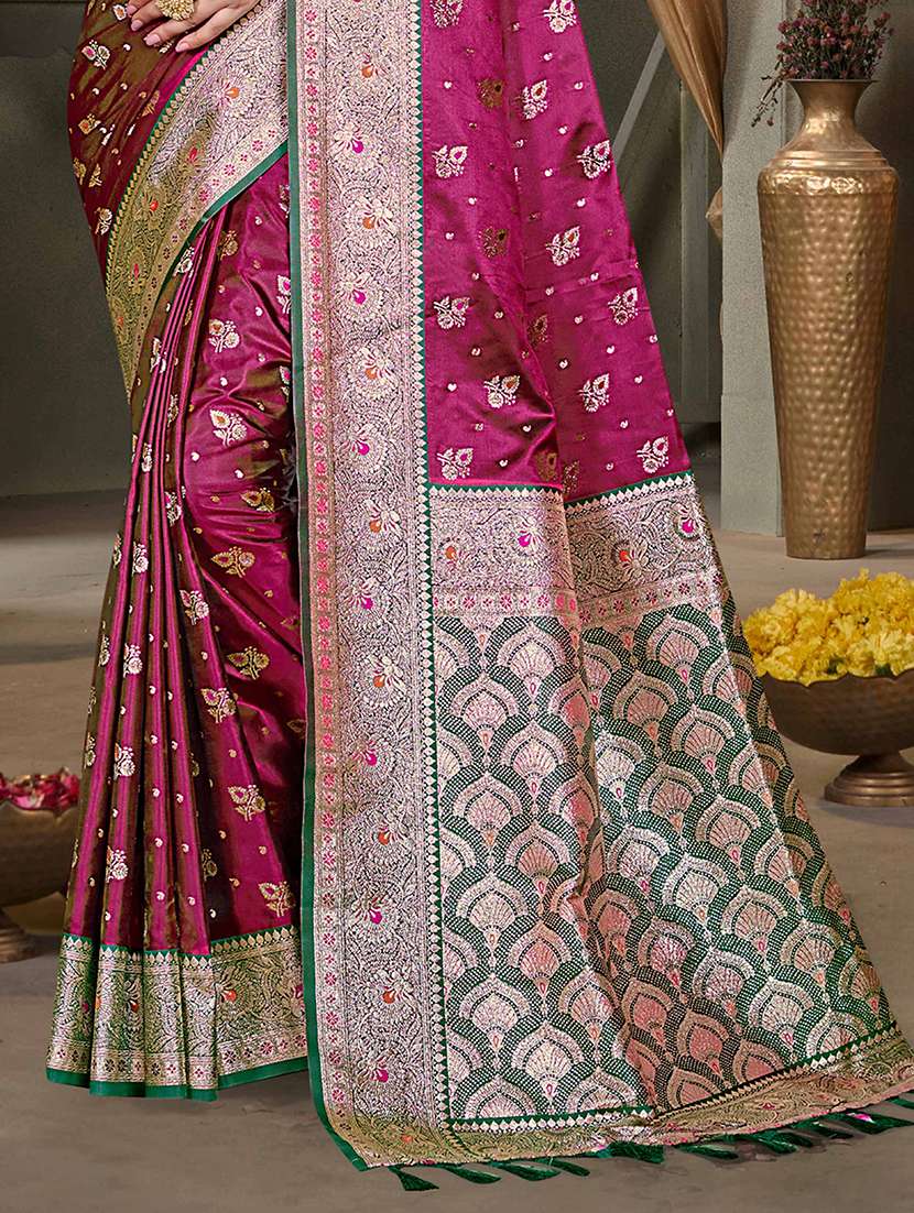 women self design banarasi saree with blouse - 22357690 -  Standard Image - 2