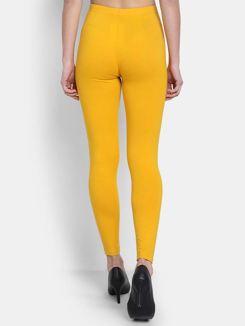 women solid mid rise legging - 22358111 -  Standard Image - 2