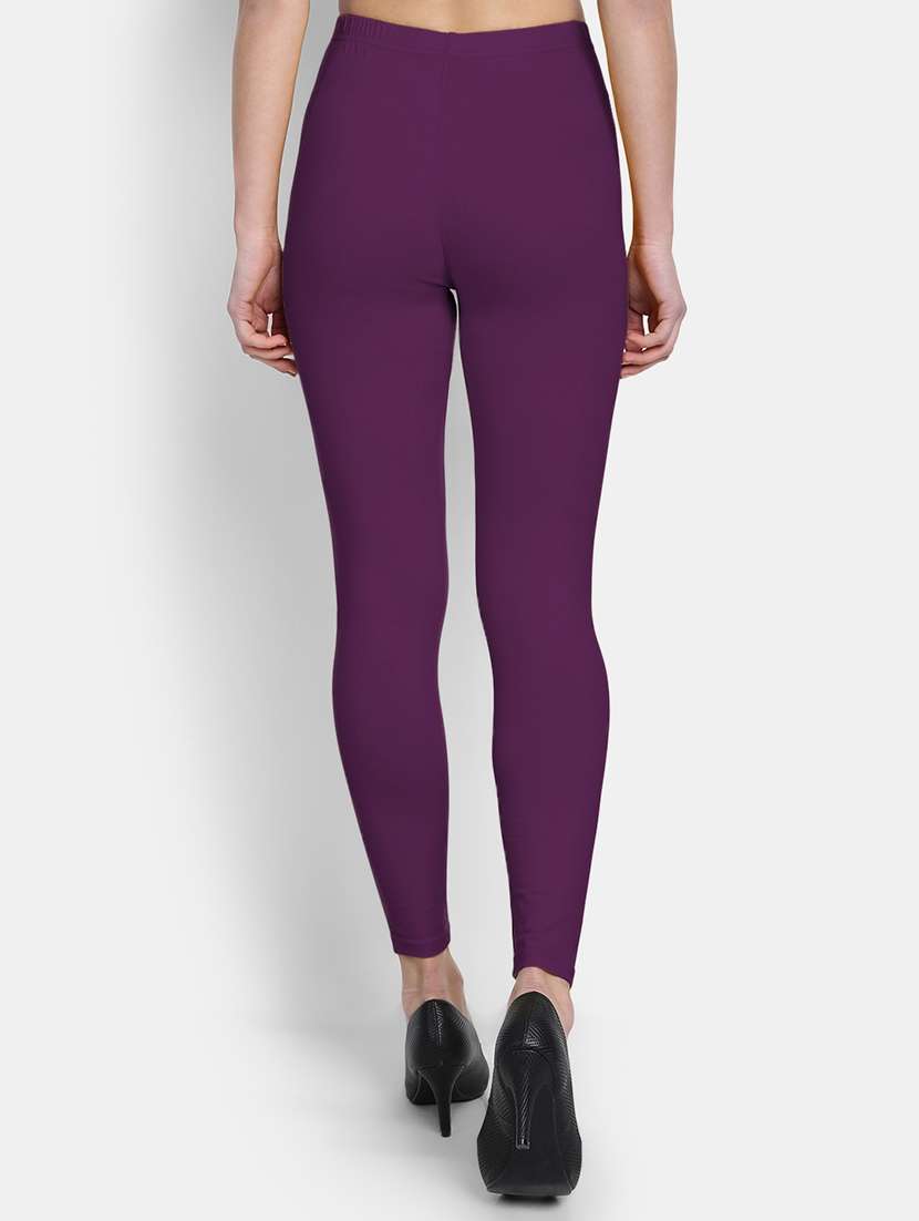 women solid mid rise legging - 22358121 -  Standard Image - 2