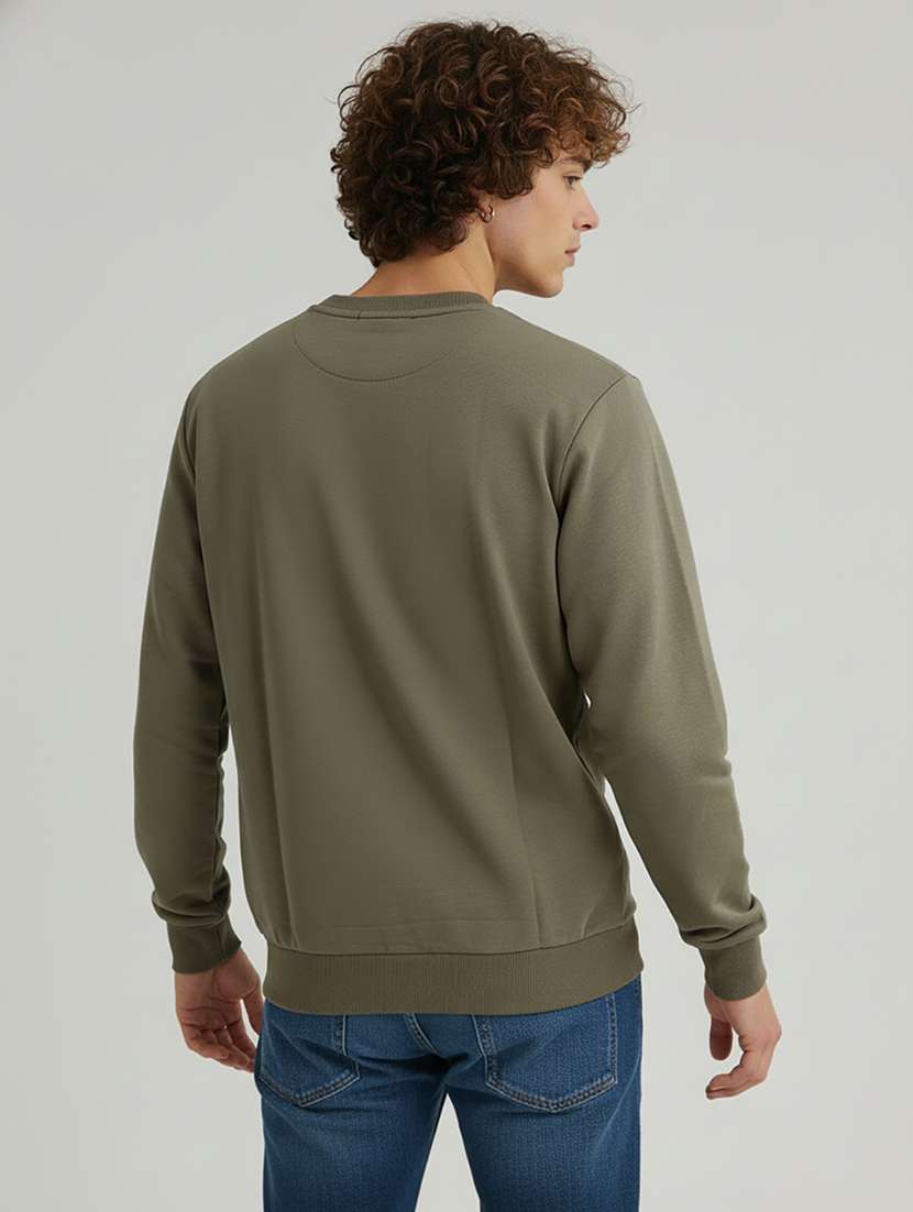 men printed long sleeve regular fit sweatshirt - 22358270 -  Standard Image - 2