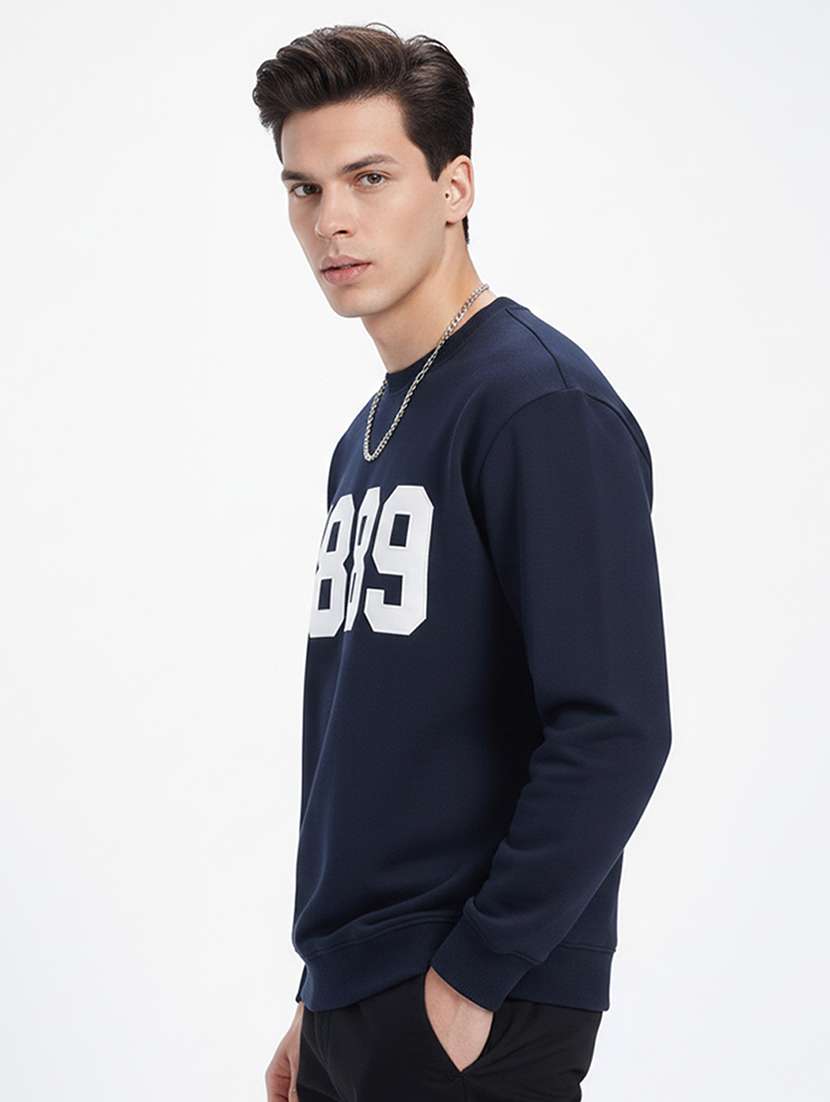 men typographic long sleeve regular fit sweatshirt - 22358272 -  Standard Image - 2