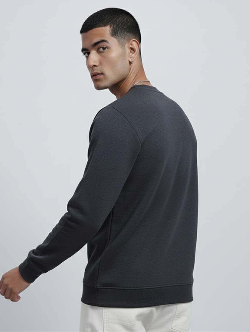 men printed long sleeve regular fit sweatshirt - 22358291 -  Standard Image - 2