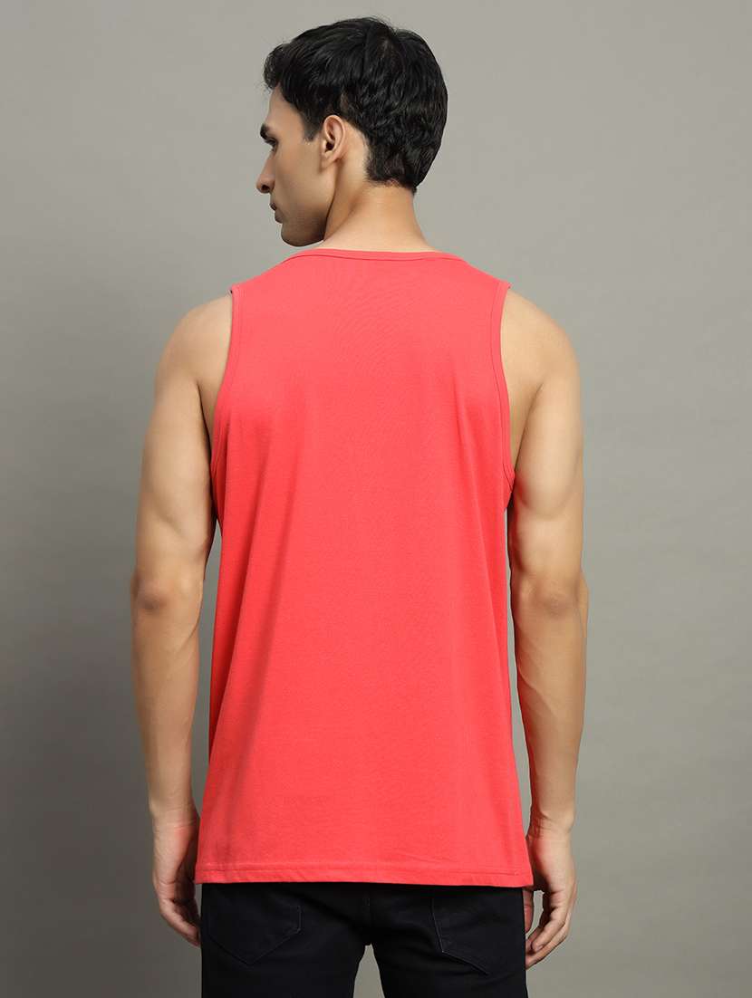 men typographic sleeveless regular fit t-shirt - 22358550 -  Standard Image - 2