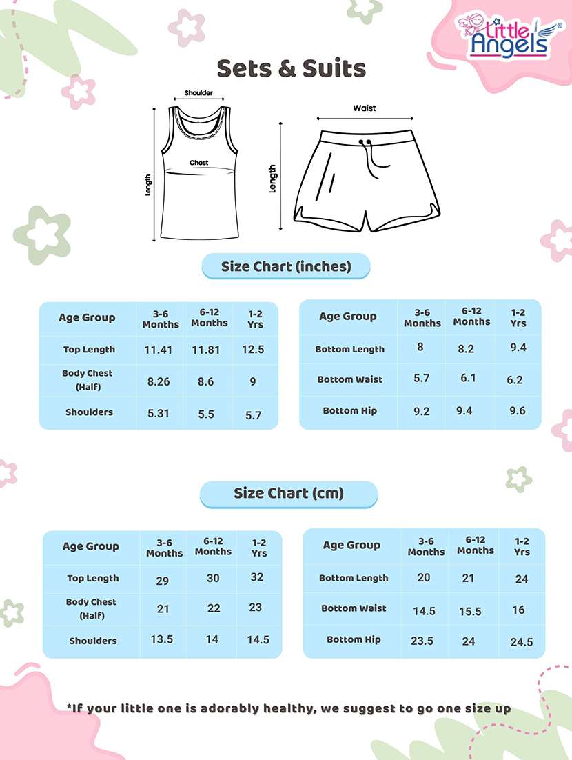 Kids Printed Sleeveless Vest And Short Set - 22358628 -  Standard Image - 2