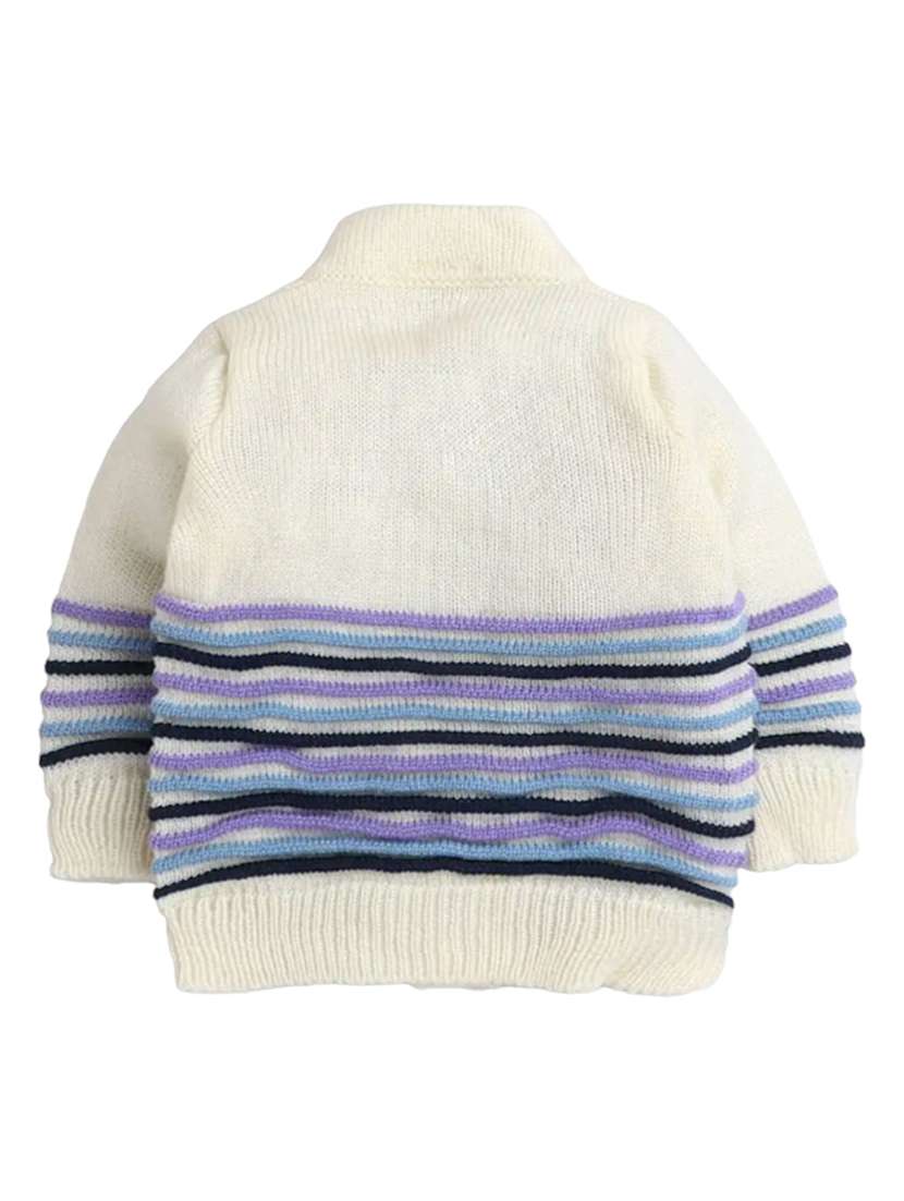 kids striped cardigan with woolen socks & cap - 22358643 -  Standard Image - 2