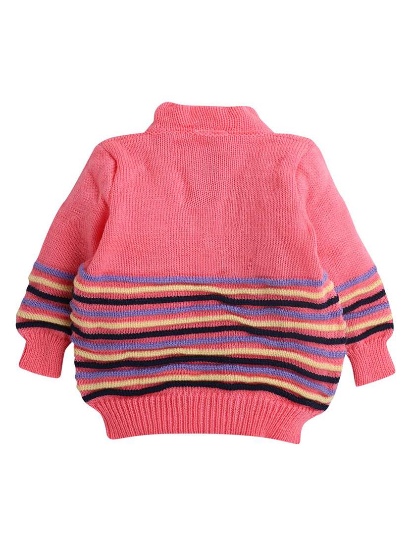 kids striped cardigan with woolen socks & cap - 22358644 -  Standard Image - 2