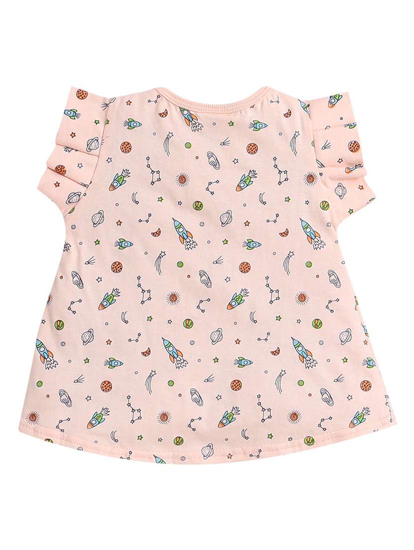 girls printed cap sleeve full length co-ord set - 22358664 -  Standard Image - 2