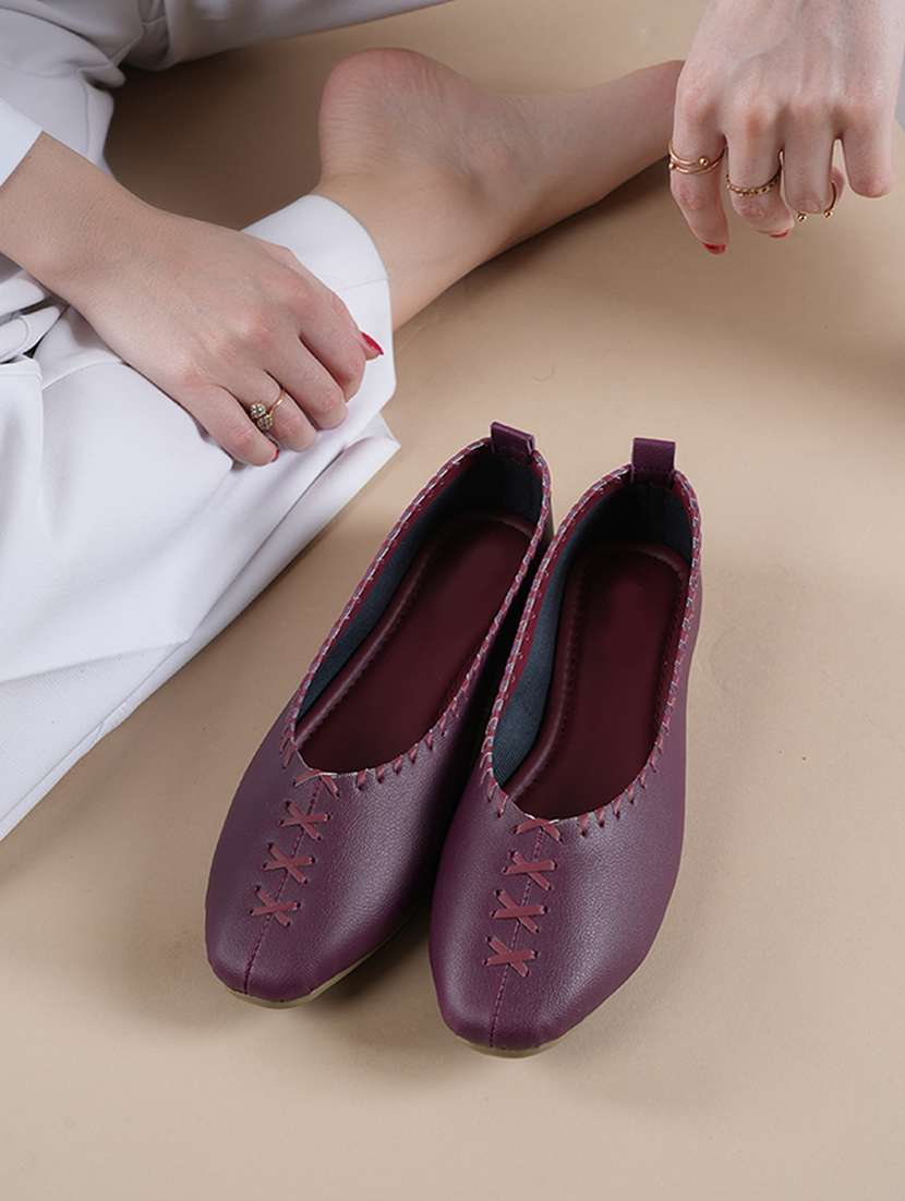 women solid slip on ballerina - 22358732 -  Standard Image - 2