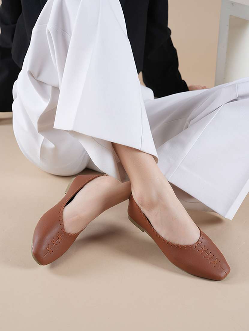 women solid slip on ballerina - 22358733 -  Standard Image - 2