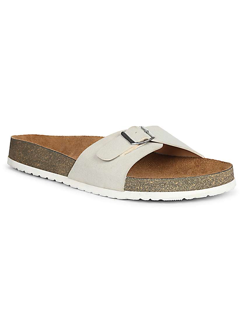 women solid slip on sandals - 22358744 -  Standard Image - 2