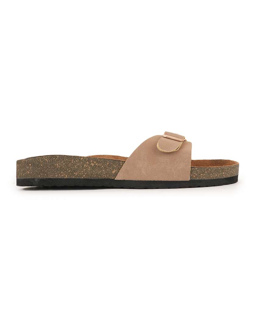 women solid slip on sandals - 22358757 -  Standard Image - 2