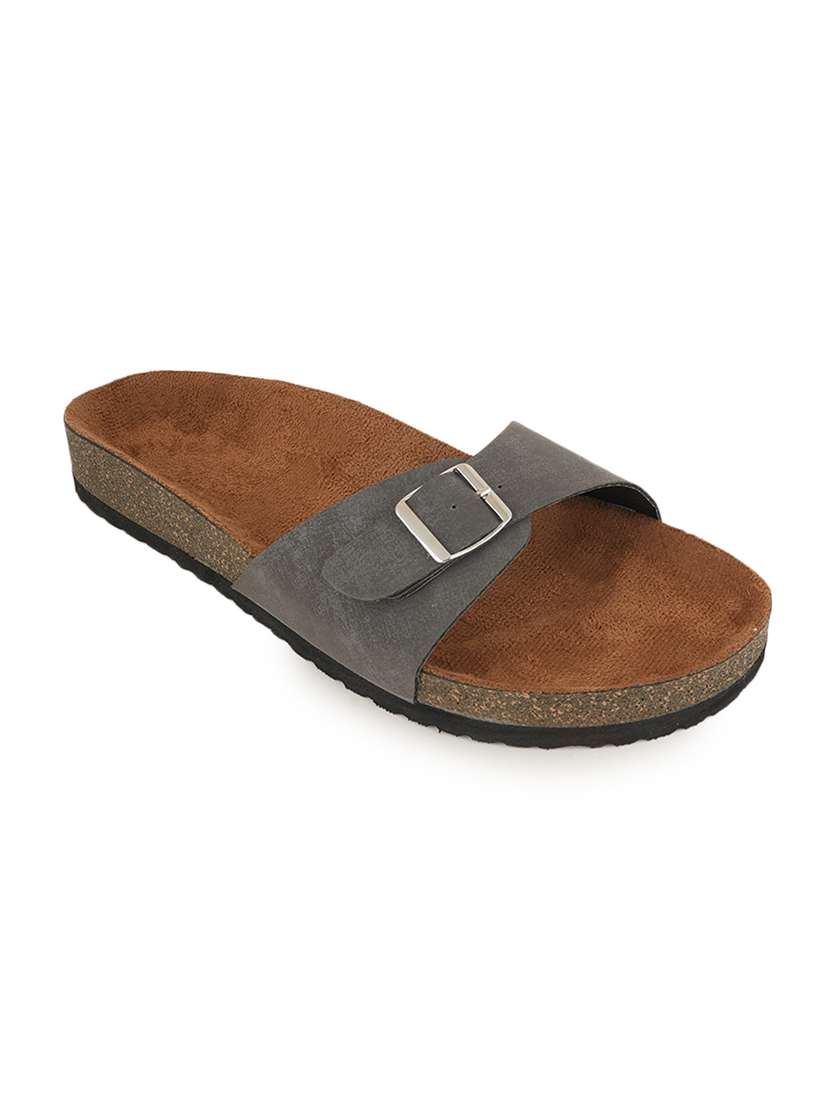 women solid slip on sandals - 22358758 -  Standard Image - 2