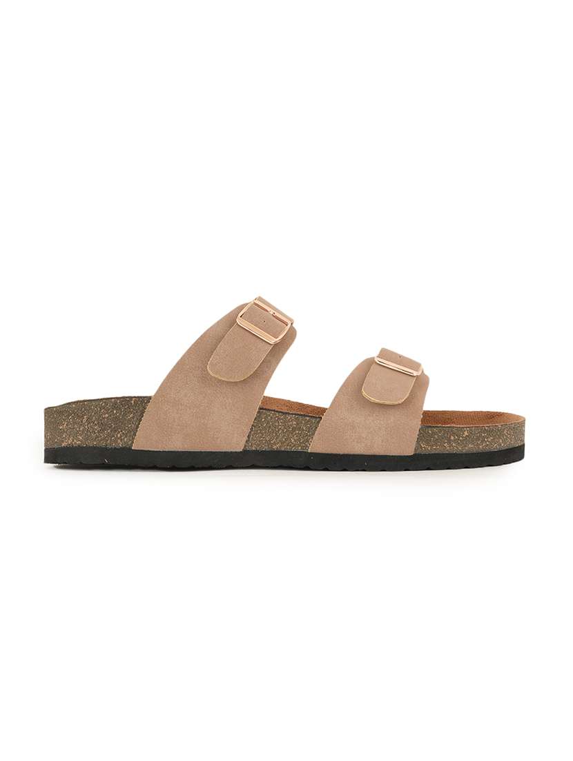 women solid slip on sandals - 22358760 -  Standard Image - 2