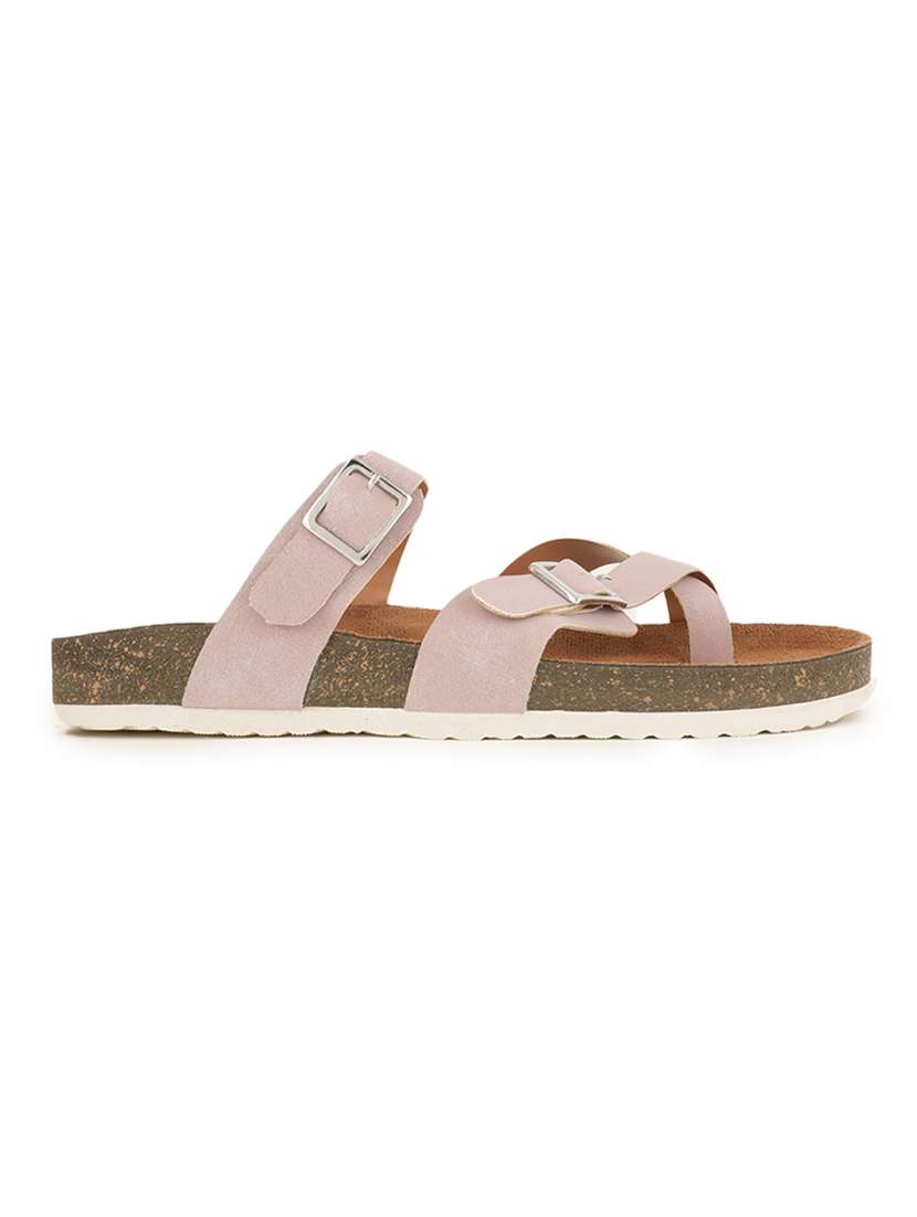 women solid slip on sandals - 22358764 -  Standard Image - 2