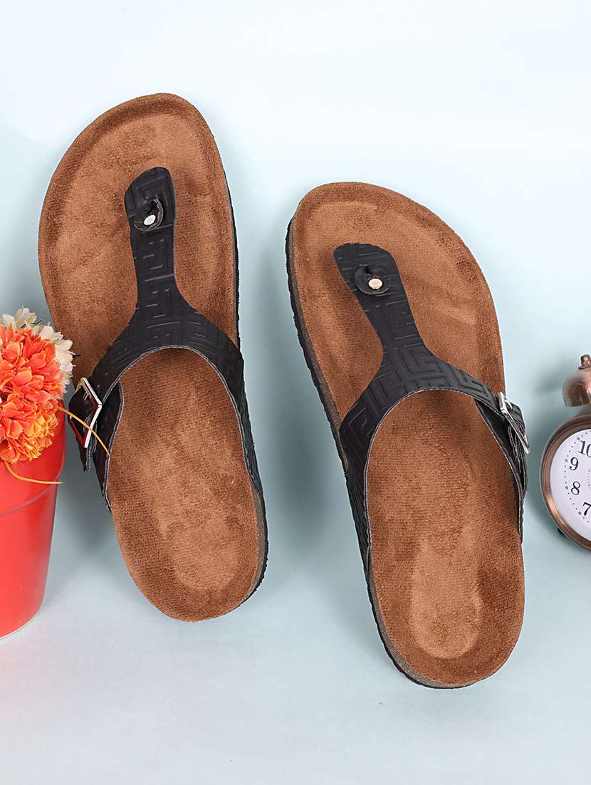 women solid slip on sandals