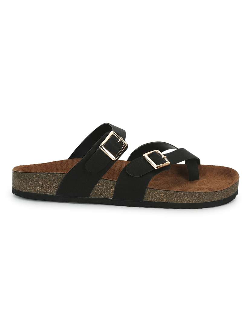 women solid slip on flat sandals - 22358825 -  Standard Image - 2