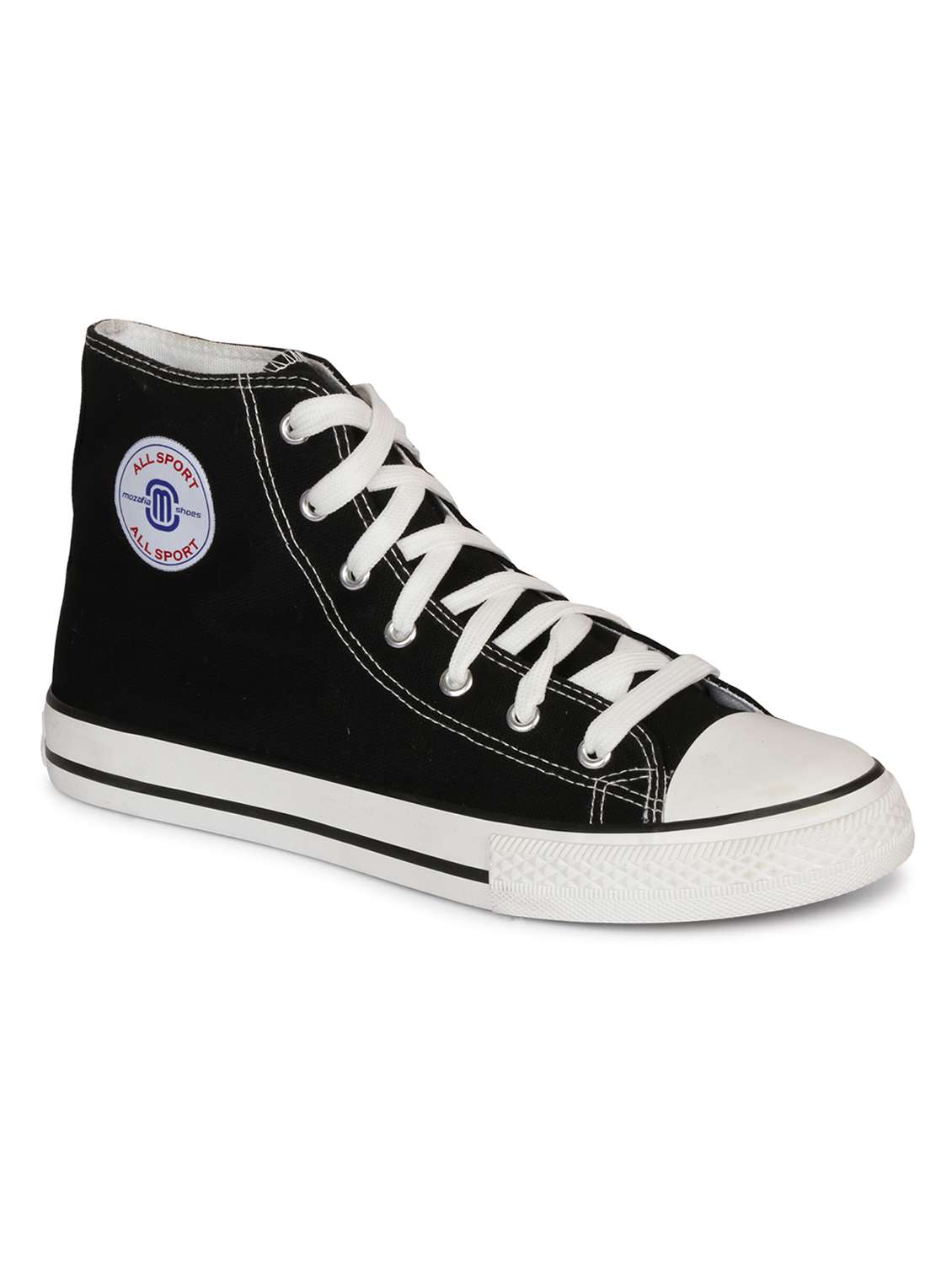 women solid high ankle lace-up sneaker