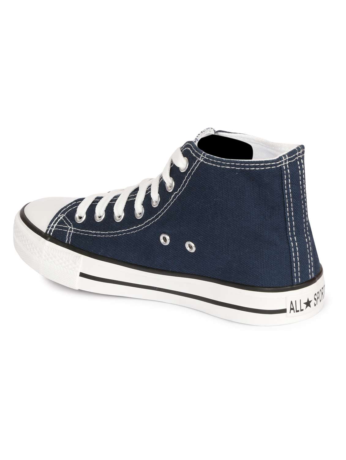 women solid high ankle lace-up sneaker - 22358839 -  Standard Image - 2