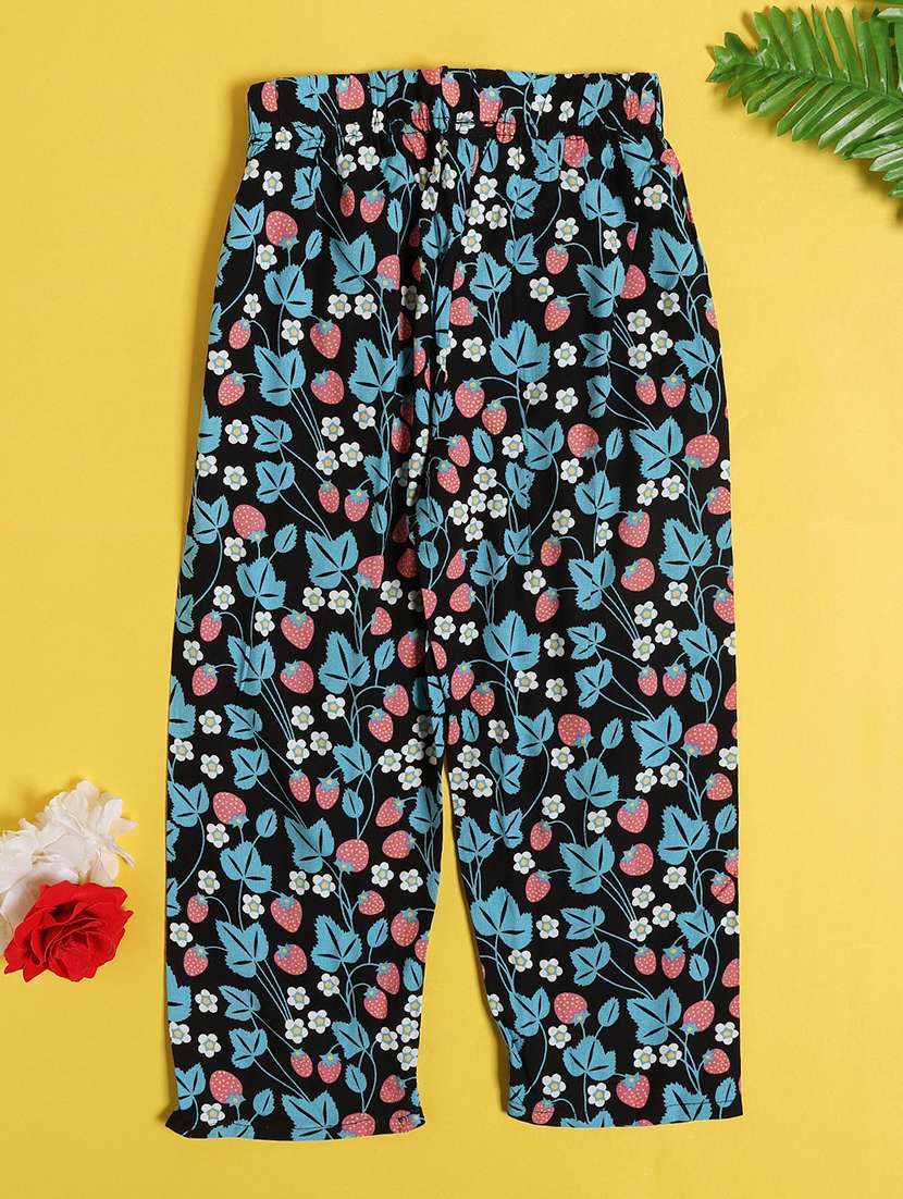 black cotton blend palazzo trouser - 22358892 -  Standard Image - 2
